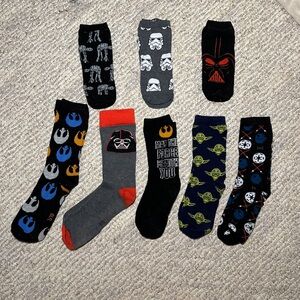 Star Wars Themed Men's Socks Set - Multicolor